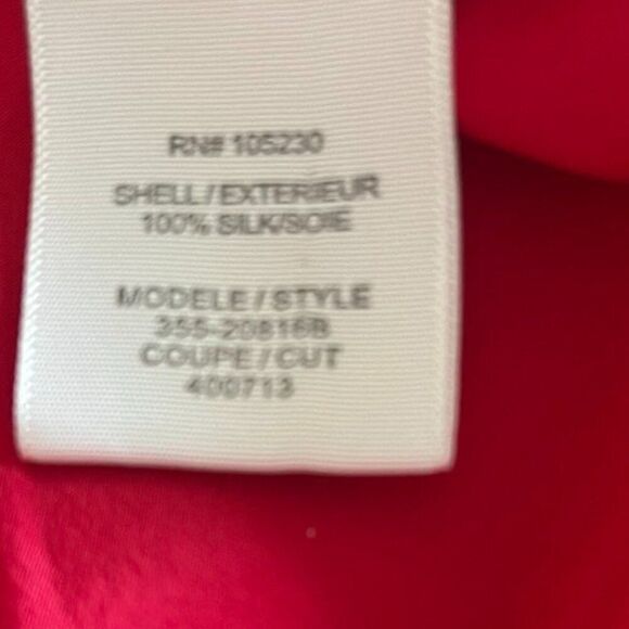 Joie 100% silk ruffle red blouse, size XS - Picture 5 of 12